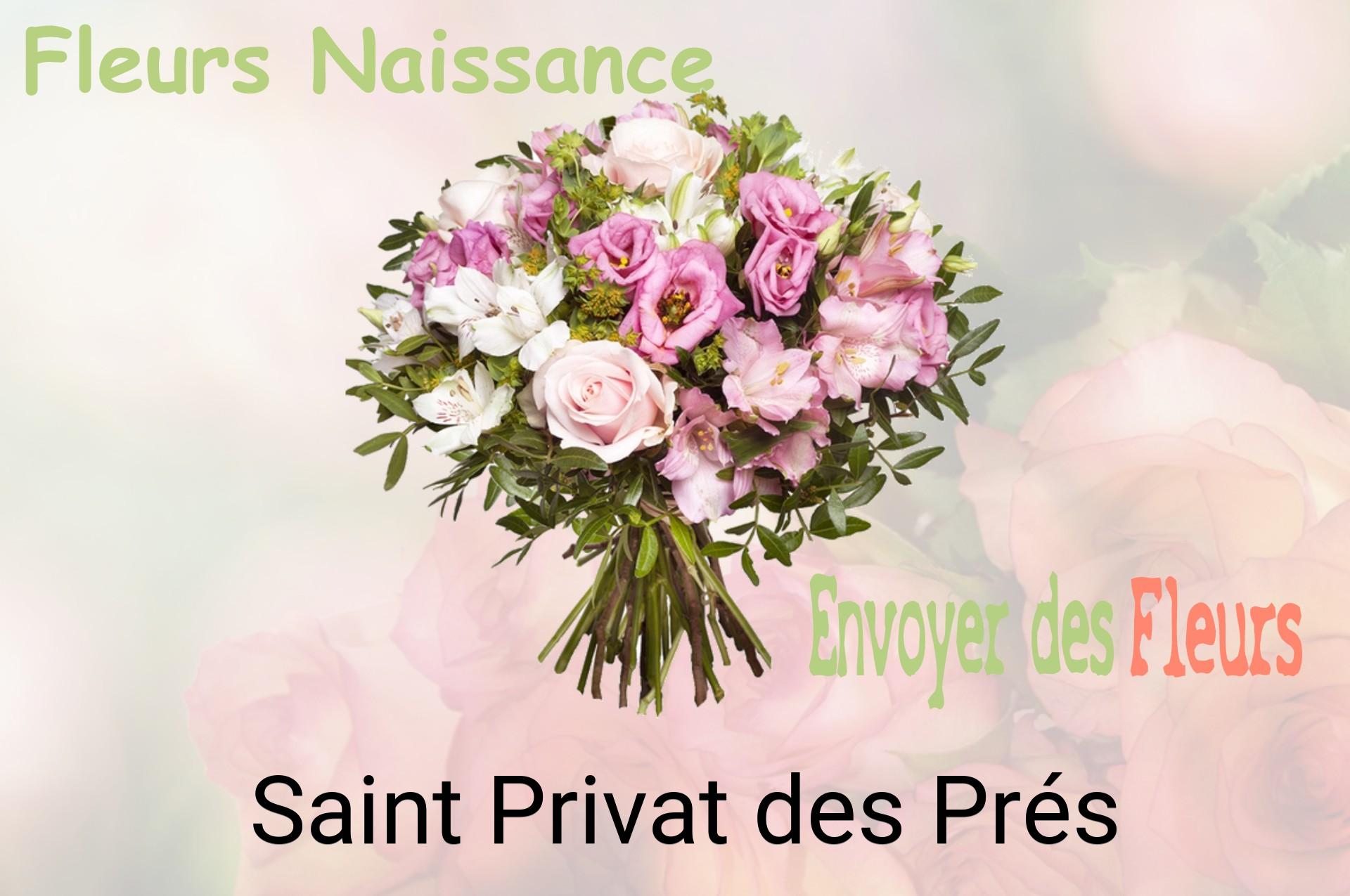 Bouquet de fleurs de naissance livré à Saint-Privat-des-Prés